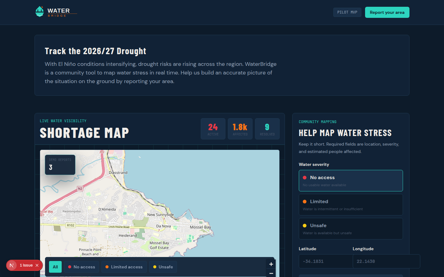 WaterBridge Map View